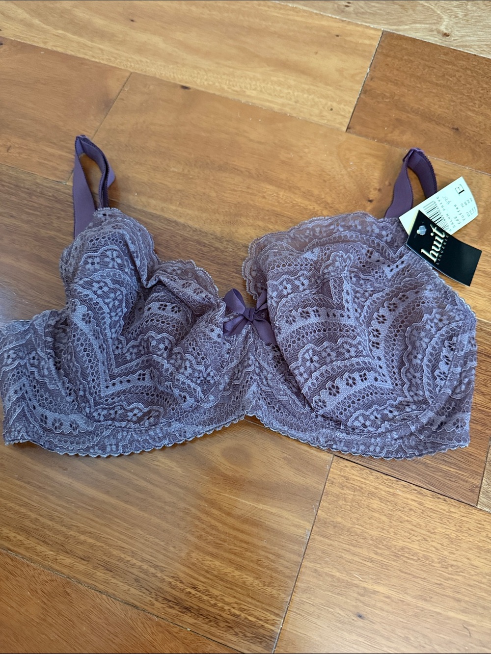 Huit Lace Underwire Bra in Dusty Lavender